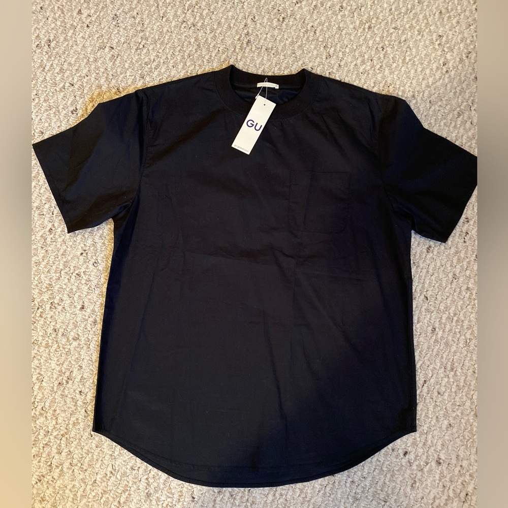 COS small black fabric shirt